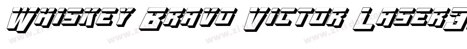 Whiskey Bravo Victor Laser3D字体转换